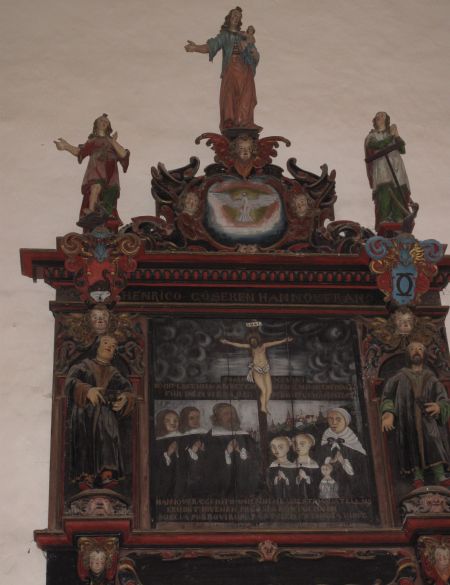 Pastor Heinrich Gösekenile (1612–1681) pühendatud epitaaf Kullamaa kirikus.